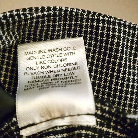 NY & Co 7th Avenue Pants Size 2 Micro Check Dress Slacks Workwear Career Trouser - Picture 9 of 10